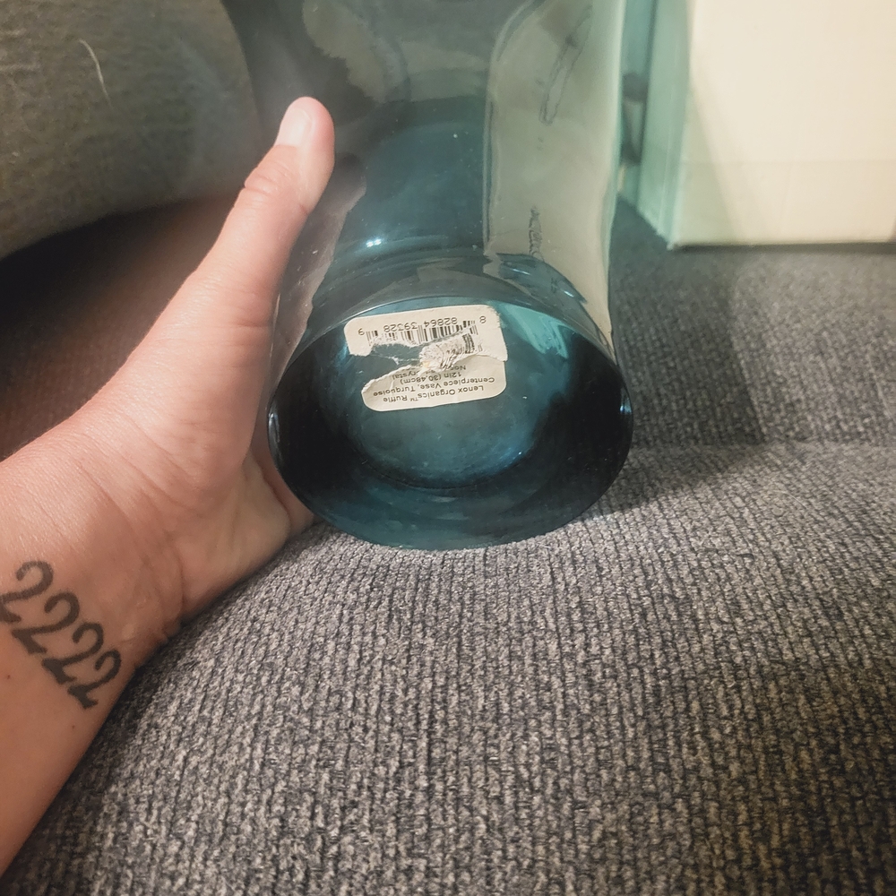 Lenox Organics Collection Turquoise Vase ** VINTAGE*** BOX NOT INCLUDED. - Picture 2 of 4